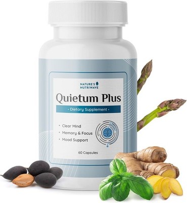 NWT Quietum Plus Ear Health & Tinnitus Relief 60 Capsules Exp 08/26