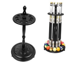 Pool Stick Holder Billiard Cue Rack Holds 10 Sticks Floor Stand Black