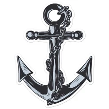 Boat Anchor Chain - Vinyl Decal Sticker - Car Window Laptop - ebn11490