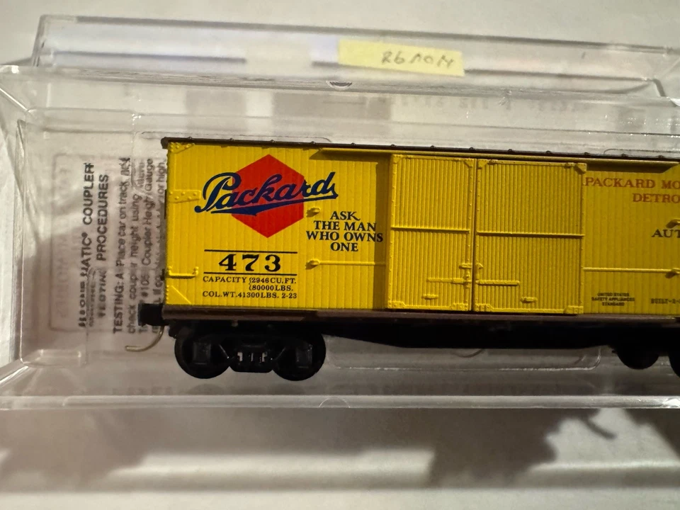 Micro-Trains N scale Fading Memories Series Packard Motor Car Co., Box Car - Image 3 of 4