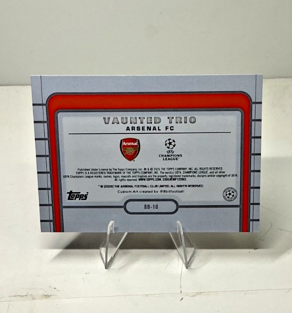 ARS10+) AWARD TO THE WINNER(優勝カード) Topps 2026 Vaunted Trio Arsenal FC #8B-10 UEFA Champions League | eBay