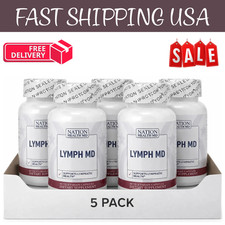 Nation Health Lymph MD Lymphatic Drainage Supplement Lymph System Health 5 Pack