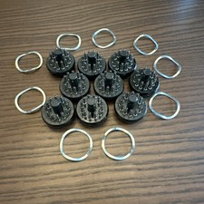 Amphenol 12-pin Connectors With Snap Rings - Set Of Nine