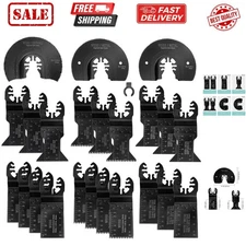 23-Piece Metal/Wood Oscillating Saw Blades Set for Quick Release Multitool, B...
