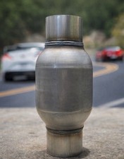 "Supa Loud" Muffler Resonator 2.5" Inlet 6" Bullet Race High Flow Muffler