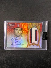 PAUL GOLDSCHMIDT 2022 TOPPS DYNASTY DYNASTIC DATA PATCH AUTO DAP-PG6 /10