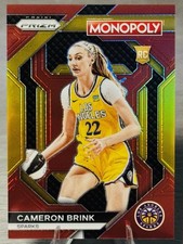 🔥🏀CAMERON BRINK 2024 Panini WNBA Prizm Monopoly Red Prizm RC /99 #SPARKS!🏀🔥