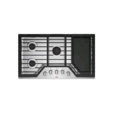 Whirlpool WCG97US6HS 36" Gas Cooktop with Griddle