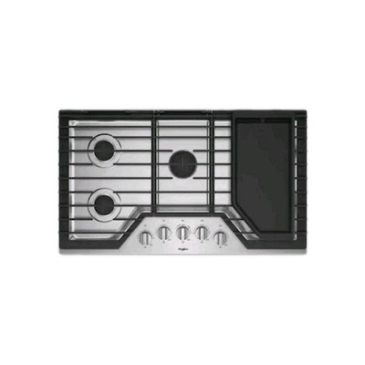 Whirlpool WCG97US6HS 36'' Gas Cooktop with Griddle