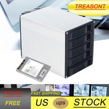 HDD Enclosure Hot Swap Cage 5-Bay 3 x 5.25" Drive Bays 5 x SATA 3.5"/2.5" HDD