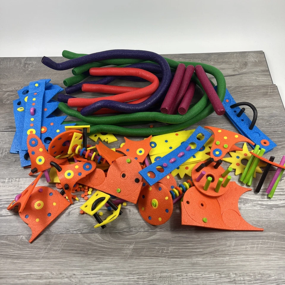 Juguete de construcción de espuma creativa Toobers & Zots JUNGUNDA 1996 de colección con caja y folleto Foto 2 de 4