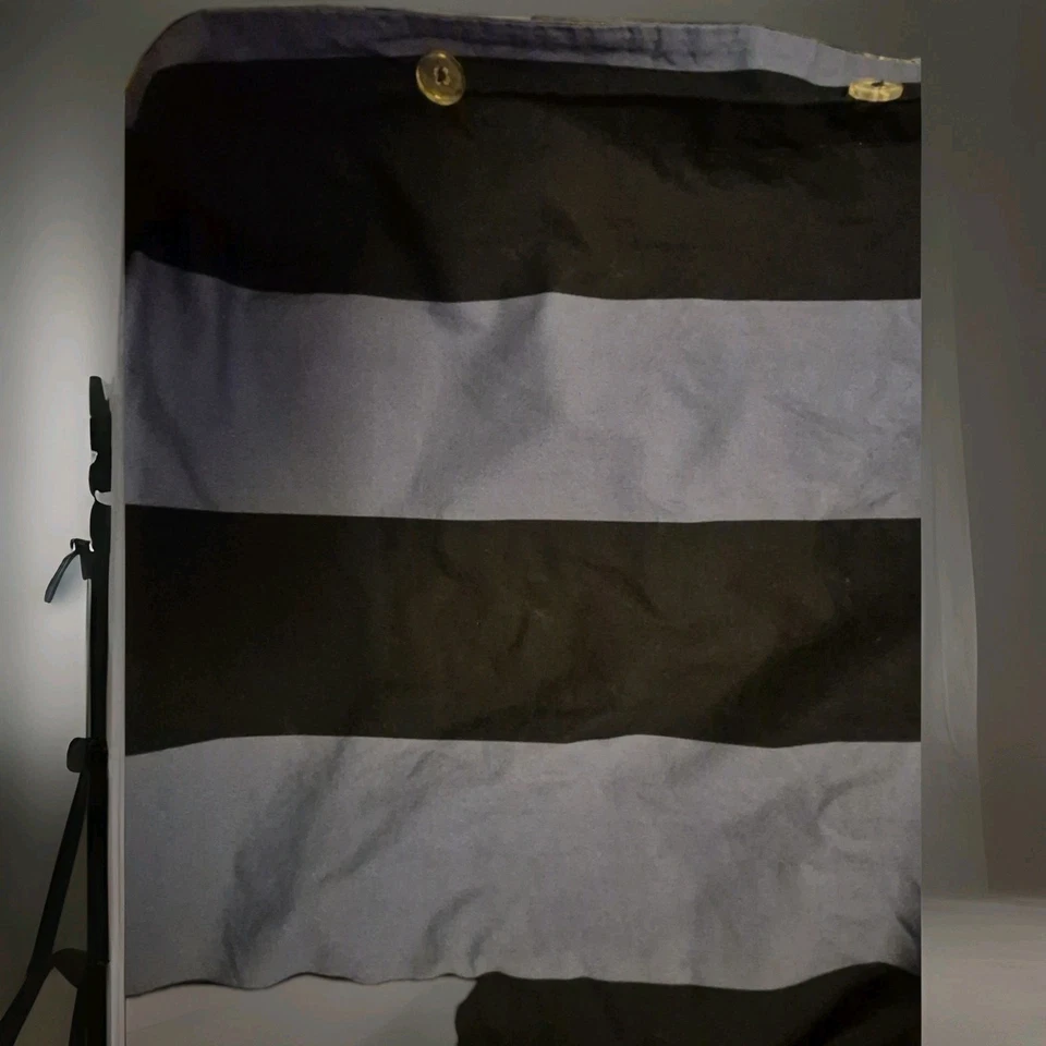 Funda nórdica Pottery Barn Teen 100 % algodón KING azul marino y azul claro rayas anchas de 4" Foto 2 de 4