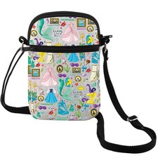 MEIKIUP Mermaid Princess Crossbody Bag Princess Bag Fairy Tales Fans Gift