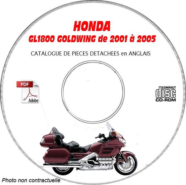 Catalogue de pièces d'origine GL1800 Goldwing 2001-2005 archive numérique Honda