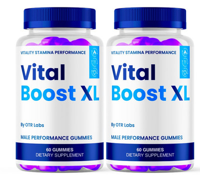 Vital Boost XL Performance Gummies, VitalBoostXL for Men Stamina Vitality 120ct