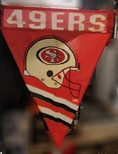 San Francisco 49ers NFL Team Vertical Pennant Style Banner Flag 28”x40”