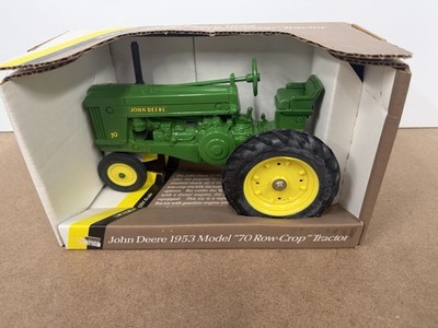Vtg. Ertl JOHN DEERE 1953 Model 70 Row Crop Die-Cast Tractor, 1/16 Scale, #5611