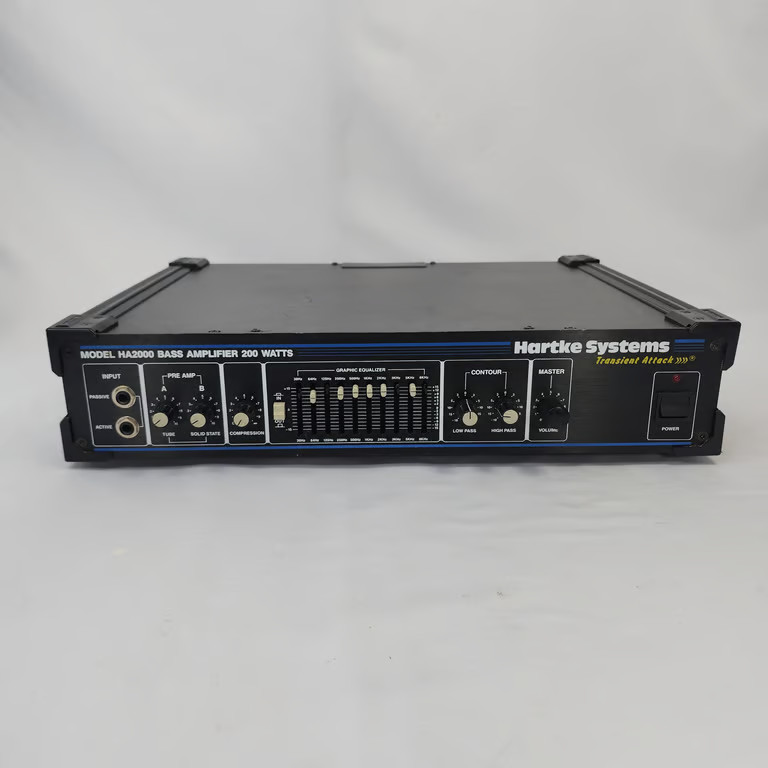 Hartke Systems HA2000 Bass Amplifier Head 200 Watts Transient Attack Black Style
