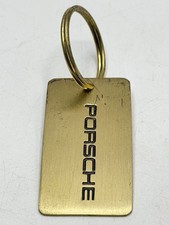 Vintage Solid Brass Porsche Key Chain