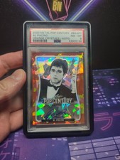 Leaf Metal Pop Century Al Pacino Scarface Auto /2 Orange Ice Cracked PSA 8