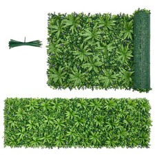 Uimoso Artificial Greenery Wall 40 x 120 in Boxwood Panel for Outdoor Decor