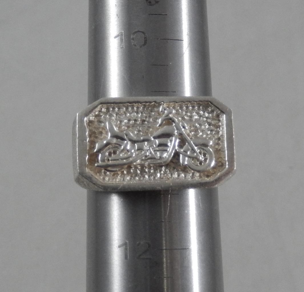 Solid Sterling Silver Motorcycle Chopper Biker Si… - image 2