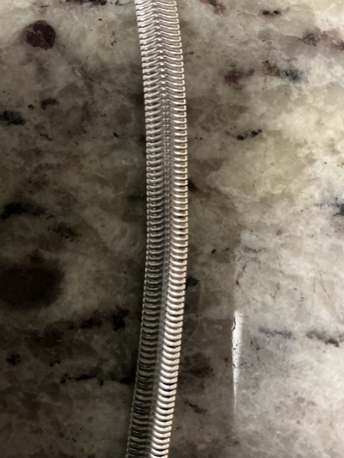 925 Sterling Solid Silver 6mm Rounded Herringbone… - image 4