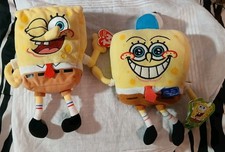 TY SpongeBob Squarepants Lot SpongeBob Thumbs Up 2004  Nanco Spongebob Plush 02