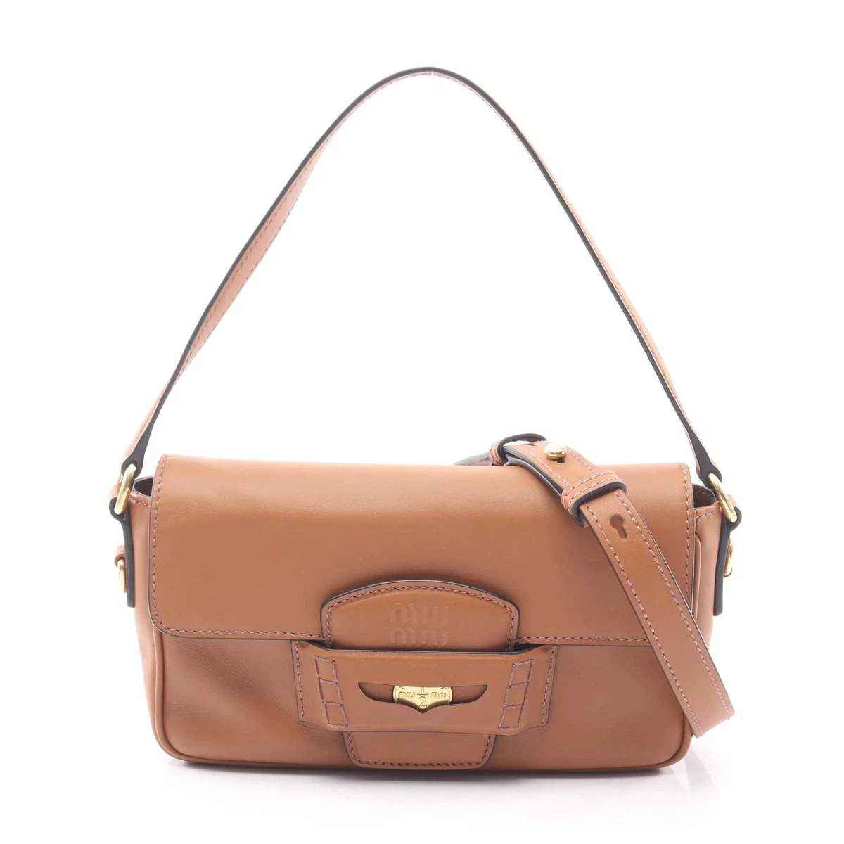 Miu Miu Turn Lock Women's Leather Exterior Bags & Handbags for