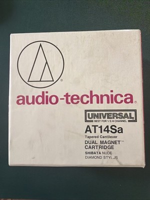 NOS Vintage Audio-Technica AT14Sa Dual Magnet Cartridge Shibata Nude Diamond
