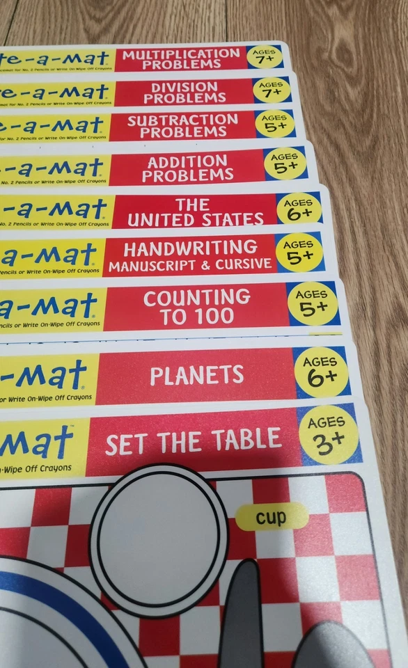 Melissa & Doug Write-A-Mat Lote de 9 Foto 3 de 4