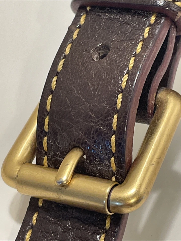 DOONEY & BOURKE Florentine Flap Saddle Bag Crossbody Dark Brown - Image 3 of 4