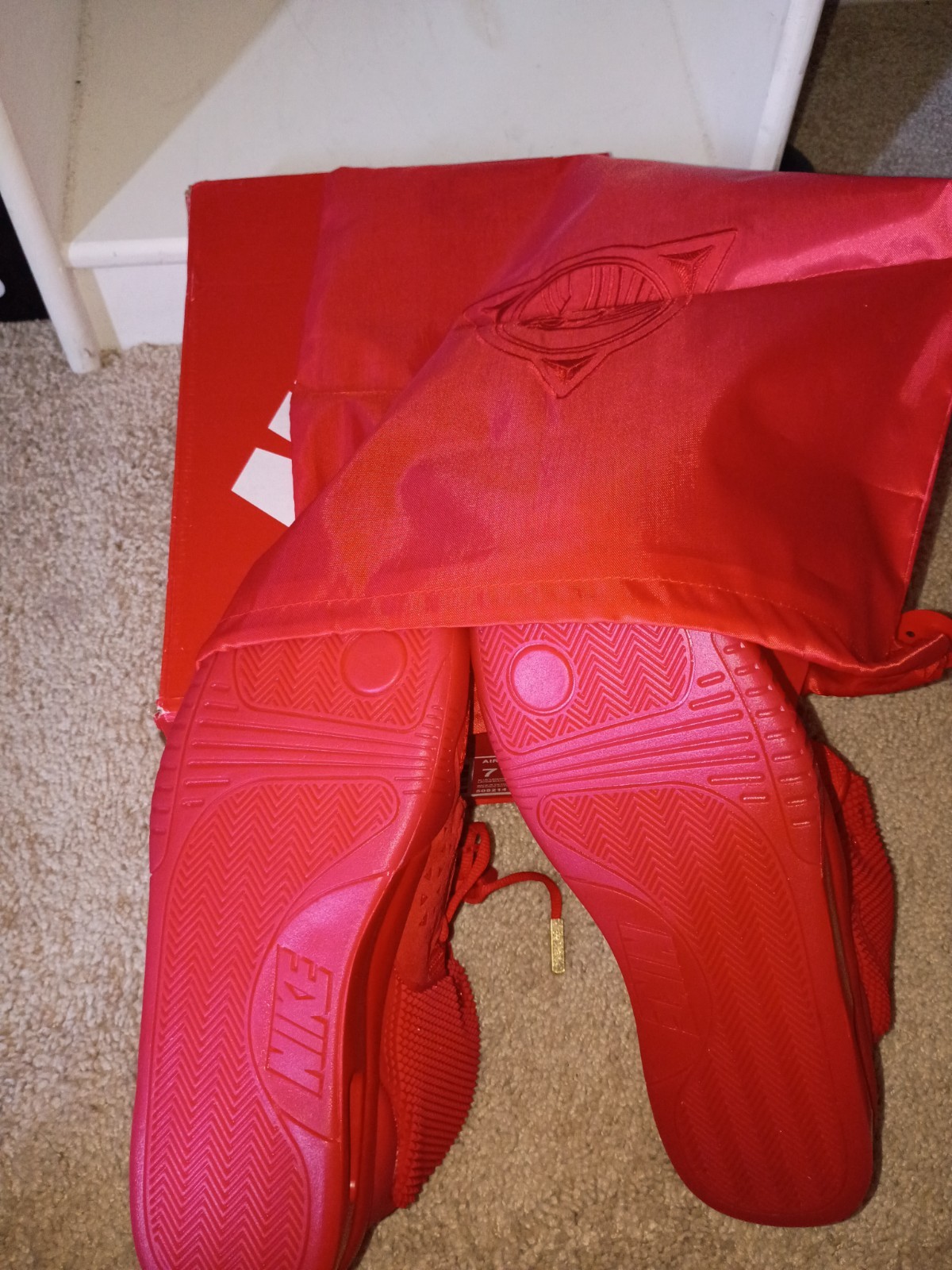 Footwear® Nike Air Yeezy Red Rogue Red October All Red Everything. Size: 7 thumbnail 20