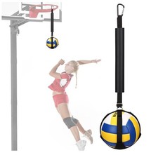 Volleyball Spike Trainer with Resistance Bands, Adjustable Waist Solo Serve Aid