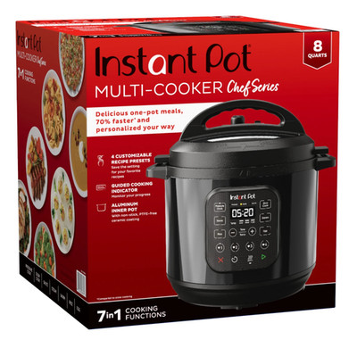 Instant Pot Chef Series 8 Qt Pressure Cooker and Multi-Cooker