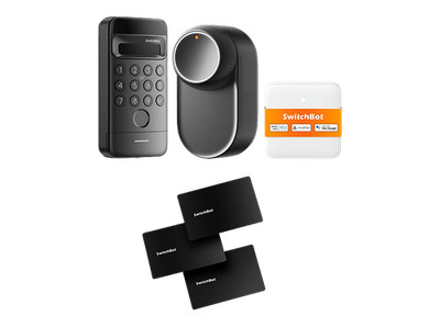 SWITCHBOT Smart-Lock-System Ultra Vision Combo Bundle schwarz
