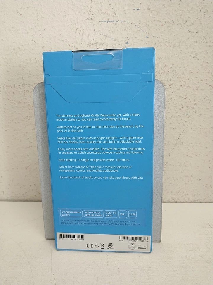 Amazon Kindle Paperwhite 10th Generation 32GB WiFi Waterproof Black NEW Unopened - Image 2 of 3