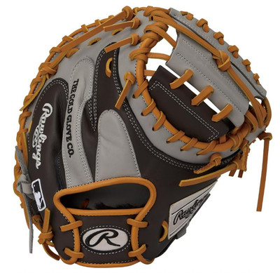 Rawlings HOH MLB COLOR SYNC Catcher Mitt 33 GR6HM2AC Rubber Baseball Glove Gray