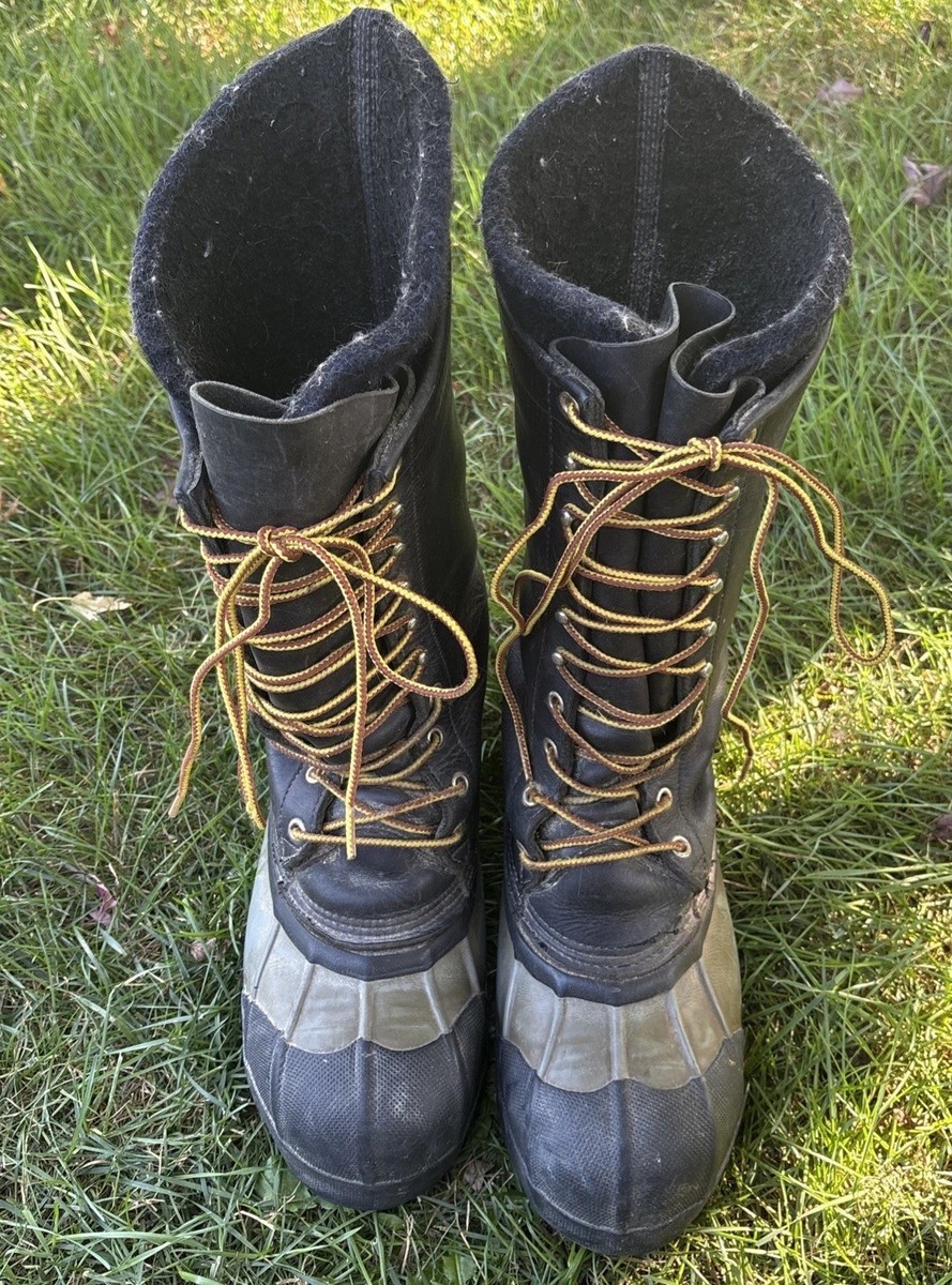 Whites Snow Pac Boots Mens Size 10 Leather Rubber Lace Up Knee High Avalanche Men main image 4