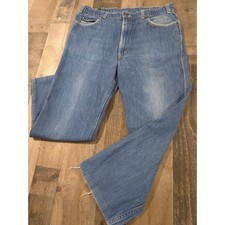 Vintage 70s 80s Levis Movin On Jeans Blue Tab Gold Script Denim Made in USA