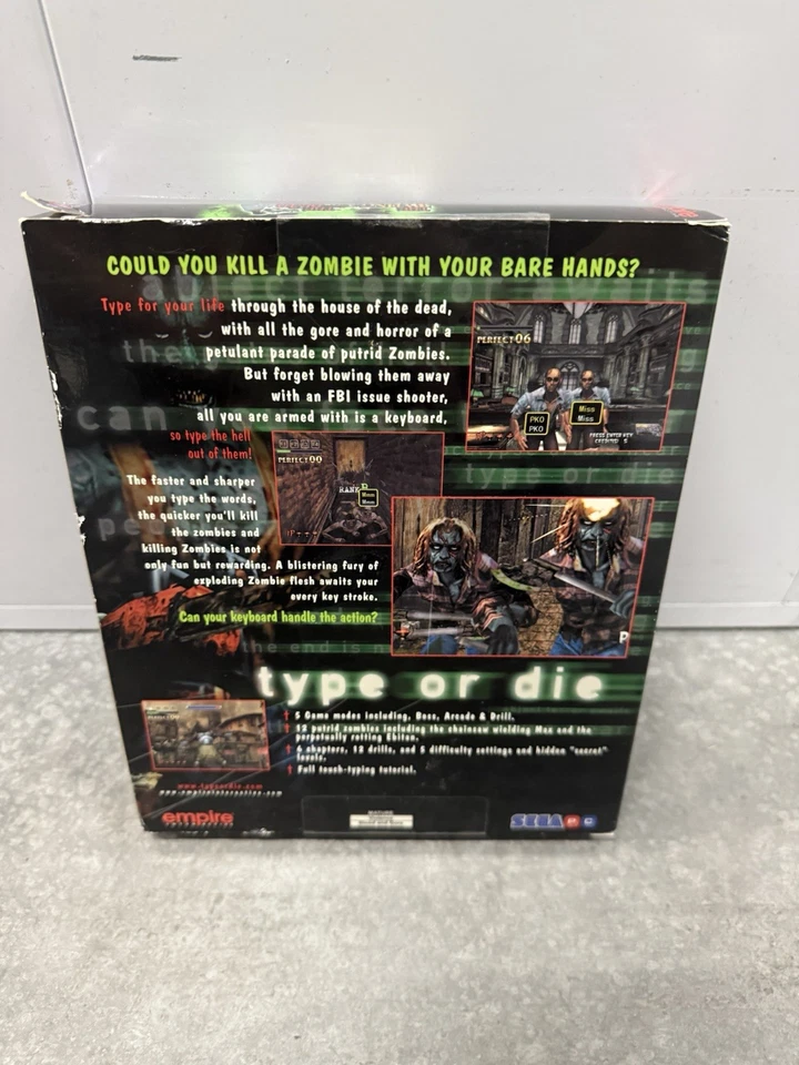 The Typing Of The Dead Sega Big Box (Windows 95/98/Me, PC CD-ROM) PC (Brand New) - Image 2 of 4