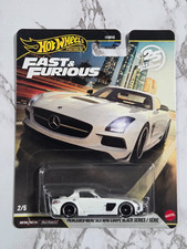 hot wheels premium fast furious 2/5 - mercedes-benz sls amg coupe black series