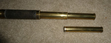 Antique Brass Nautical Monocular Extendable Telescope 4 Draw 17" Long