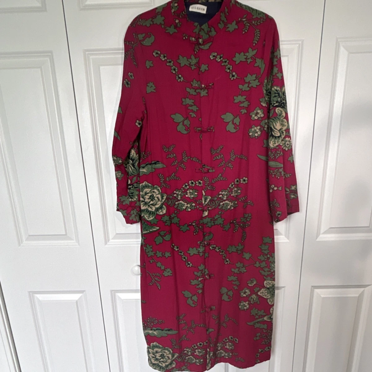 Linen Long Sleeve Floral Dresses Midi for sale | eBay