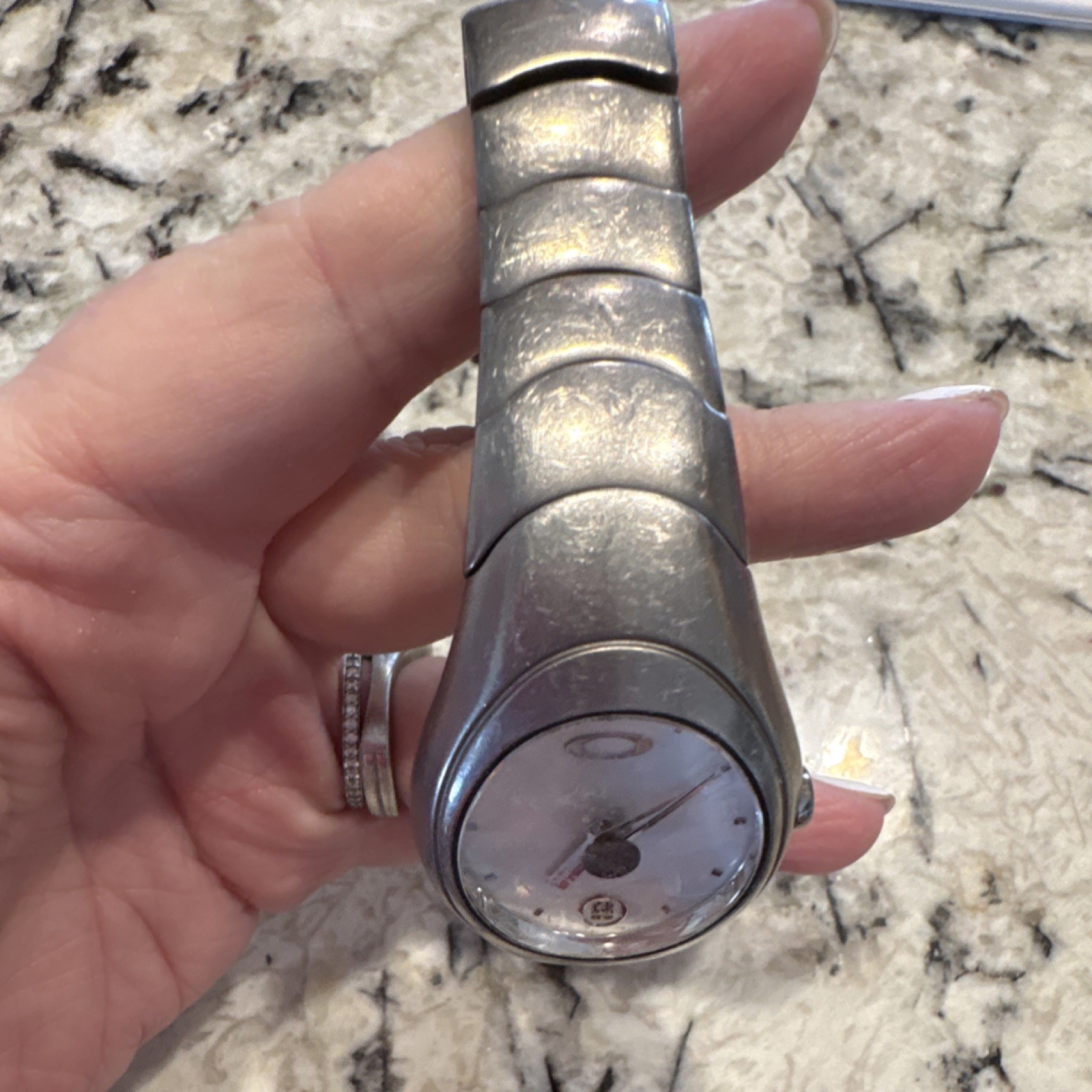 Oakley Timebomb Titanium Automatic Wristwatch Sil… - image 5