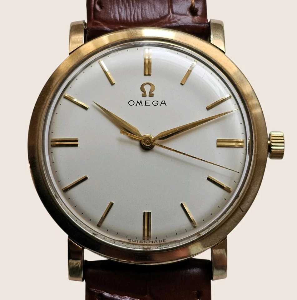 Reloj Omega vintage de oro macizo de 9k de cuerda manual para hombre Cal 520 ... - Imagen 1 de 4
