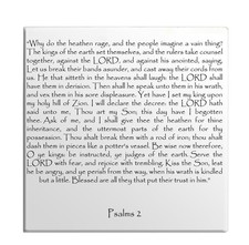Fridge Magnet Psalms Chapter 2 English TEHILLIM Old Testament Holy Bible Torah