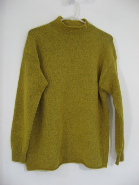 SUZANNEGRAE MUSTARD LONG SLEEVE FUNNEL NECK JUMPER SIZE S