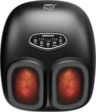Snailax Shiatsu Foot Massager with Heat, Deep Kneading, Compression, Vibration,