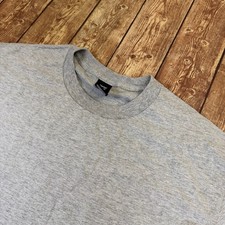 Hanes Beefy-T T-Shirt Mens Large Tall Gray Heavyweight Short Sleeve